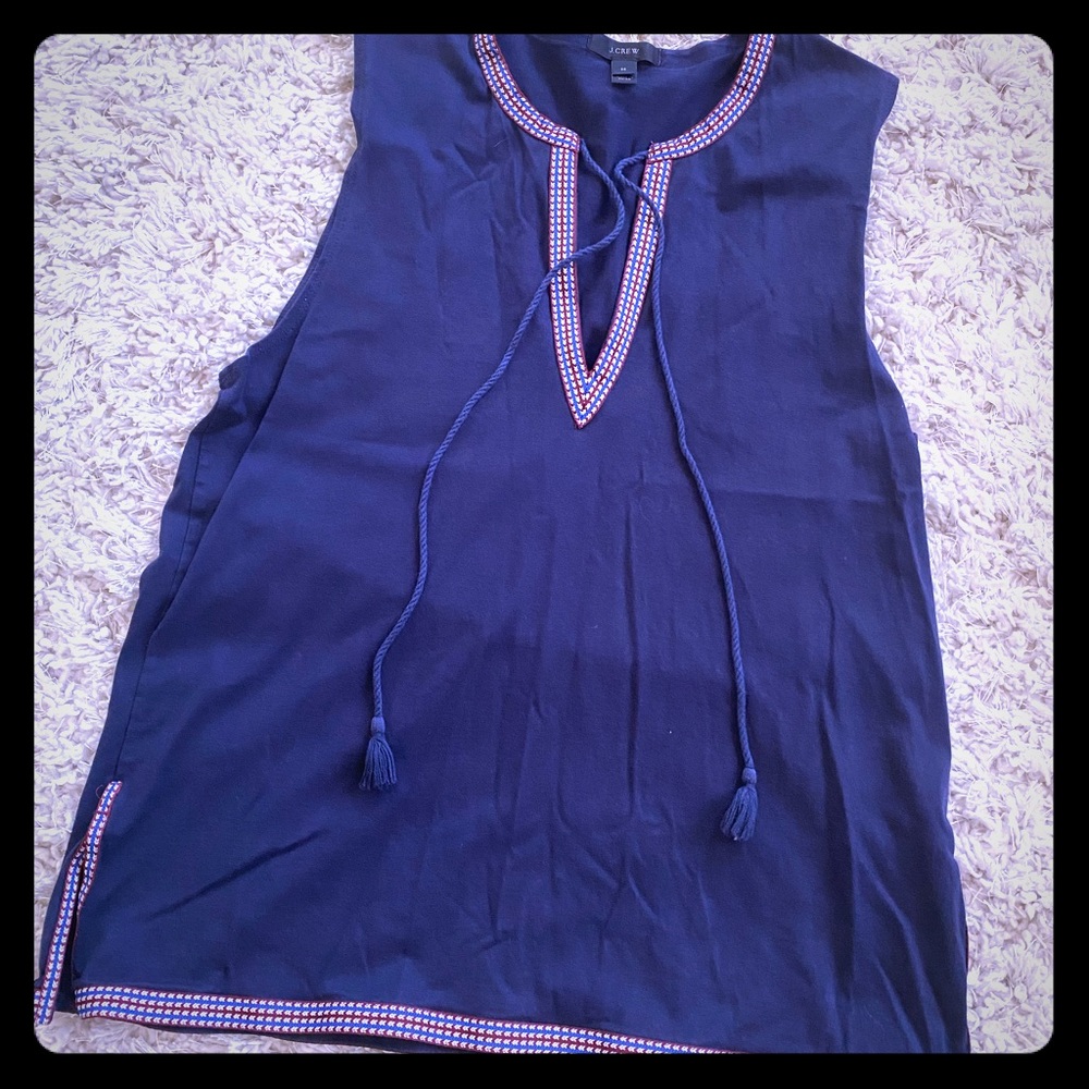 j.crew tassel top
